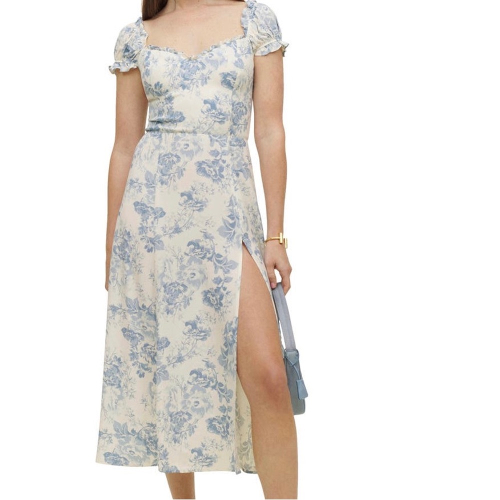 NWT Reformation Connell Cap Sleeve Dress in Teacup